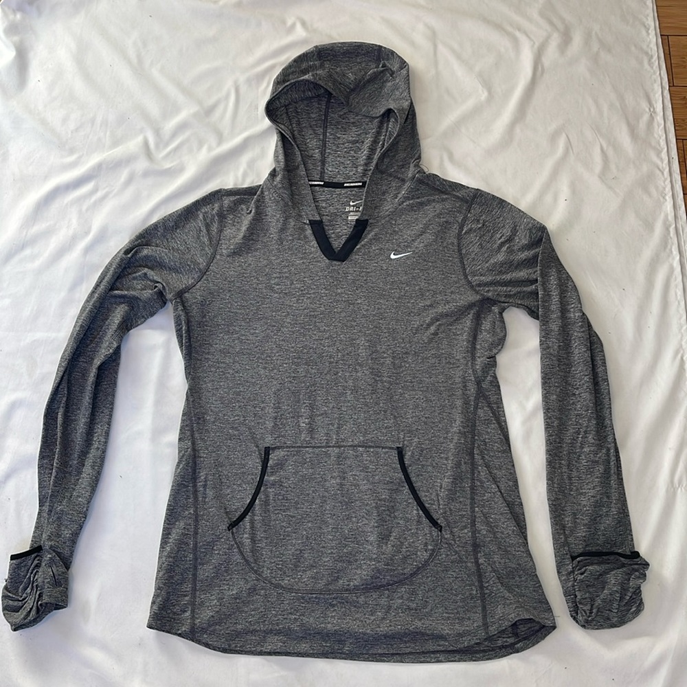 Women’s Nike Dri- Fit Running Ling Sleeve Hoodie Pullover, Large